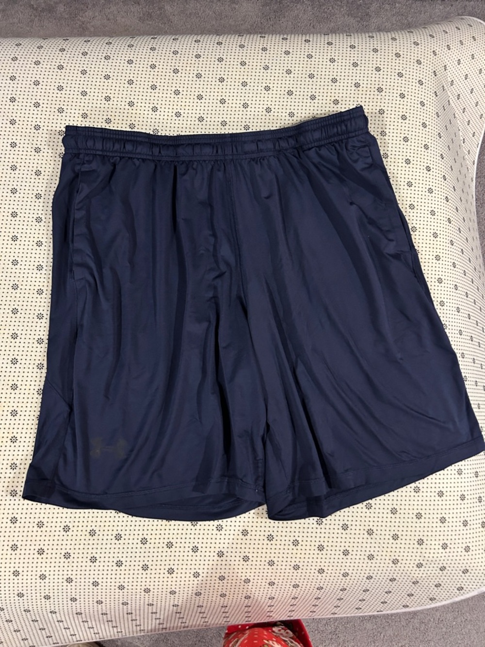 Under Armour Men's Navy Athletic Shorts with Elastic Waist